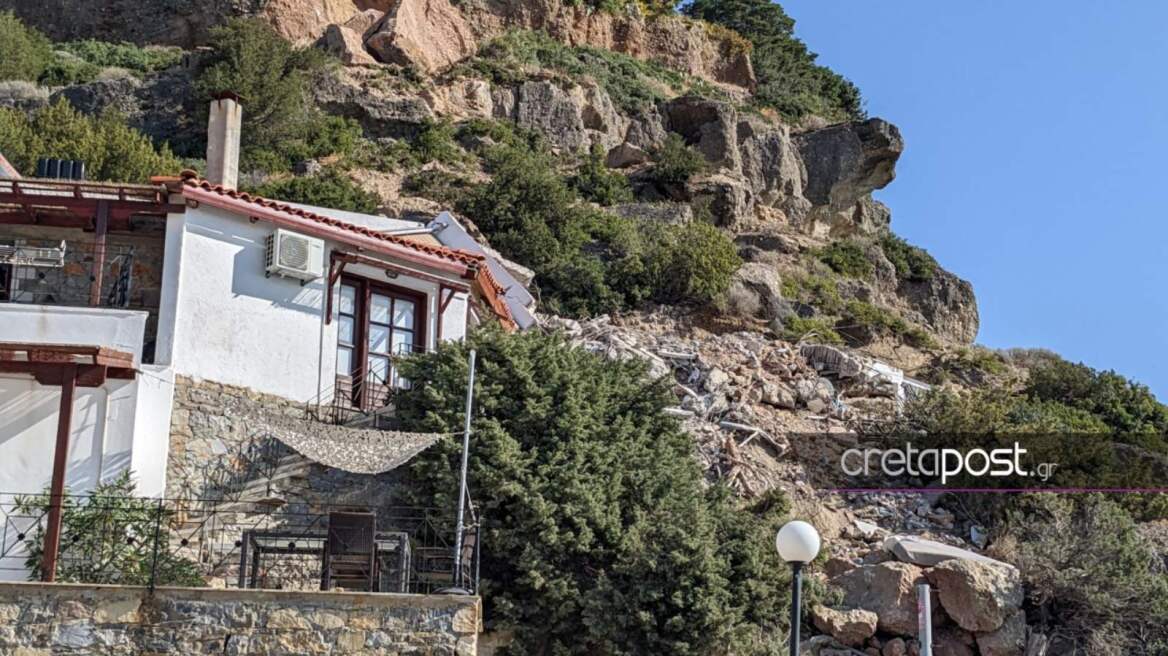 Κατολίσθηση βράχου στην Κρήτη: Σκάψαμε 1,5 μέτρο για να βρούμε τη γυναίκα, λένε οι διασώστες
