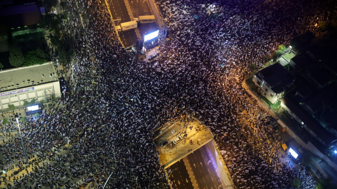 Ισραήλ: Πάνω από 160.000 πολίτες στους δρόμους εναντίον της μεταρρύθμισης της δικαιοσύνης