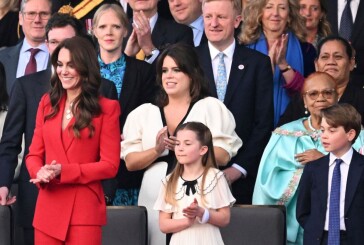 Η Kate Middleton με κόκκινο εντυπωσιακό κοστούμι έλαμψε στη συναυλία της στέψης του βασιλιά Καρόλου